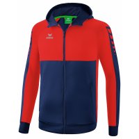 ERIMA Six Wings Giacca da tuta con cappuccio new navy/red...