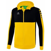 ERIMA Six Wings Giacca da tuta con cappuccio yellow/black...