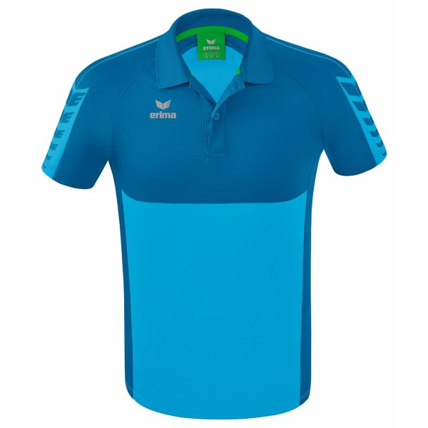 ERIMA Six Wings Poloshirt curaçao/mykonos (1112207)