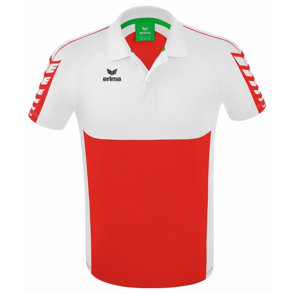 ERIMA Six Wings Poloshirt red/white (1112211)