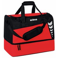 ERIMA SIX WINGS Sporttasche mit Bodenfach red/black...