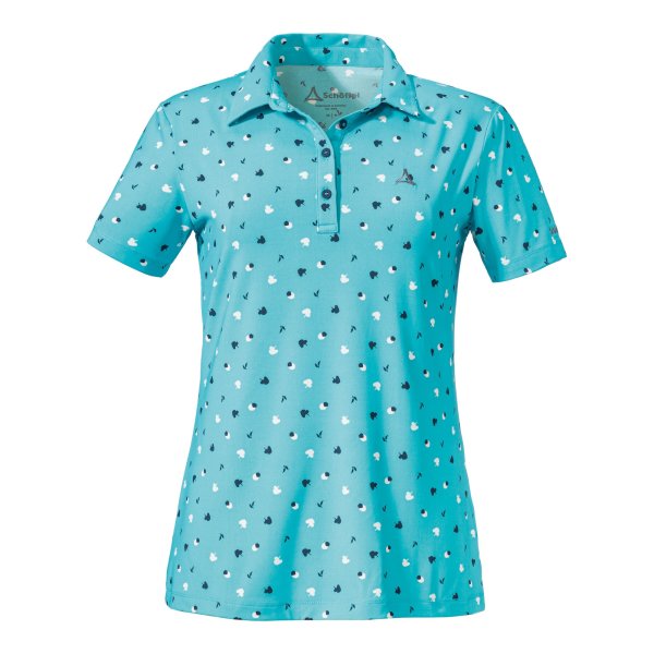 SCHÖFFEL Polo Shirt Achhorn L DAMEN medium turquoise (13421_8125)