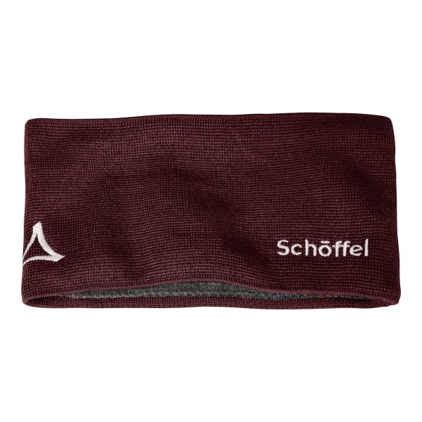 SCHÖFFEL Knitted Headband Fornet dark burgundy (23801_2965) one Size