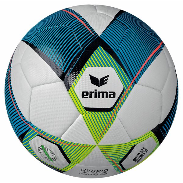 ERIMA BALL HYBRID Training 2.0 mykonos blue/lime (7192402)