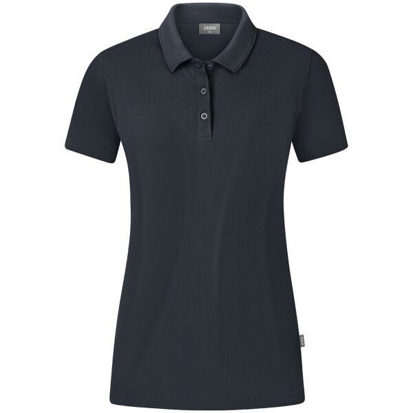 JAKO Polo Organic Stretch DONNA anthrazit (C6321D_830)