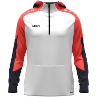 JAKO Zip Hoodie Dynamic weiß/coral/marine (6770_026)