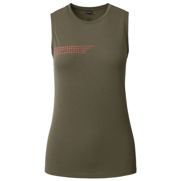 MARTINI Highventure Sleeveless Shirt DAMEN moss/punch (SSK100375B_392)