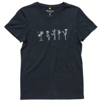 DEVOLD T-SHIRT CLASSIC "FLOWERS" DAMEN ink...