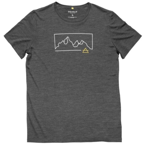 DEVOLD T-SHIRT ACTIVE "OUTLINE" HERREN anthracite (293-295-J_940A)