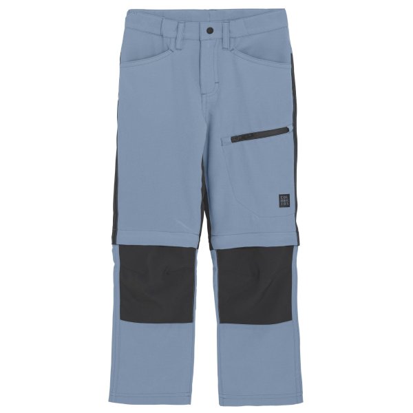 COLOR KIDS PANTS STRETCH W. ZiP OFF faded denim (742029_7023)