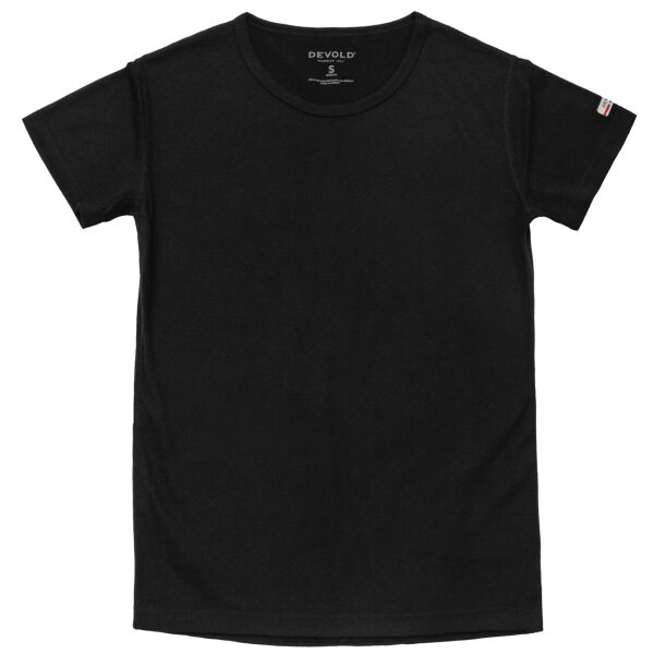 DEVOLD T-SHIRT BREEZE PLUS MERINO 200 DONNA black (183-216-D_950A)