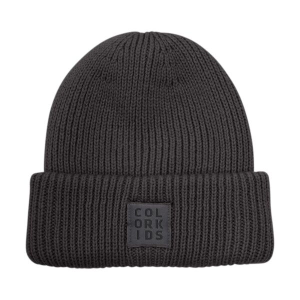 COLOR KIDS BEANIE W. WOOL phantom (742458_1919)