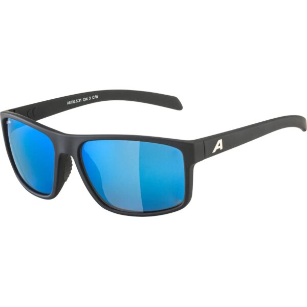 ALPINA SUNGLASSES NACAN I black matt (A8739532) one size -POL blue I blue mirror Cat. 3-