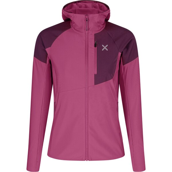 MONTURA SPITZE HOODED MAGLIA DONNA baton rouge/vinaccia (MMAP57W_59514)