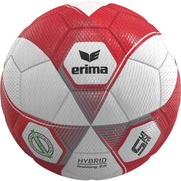 ERIMA BALL HYBRID Training 2.0 red/silver (7192609)