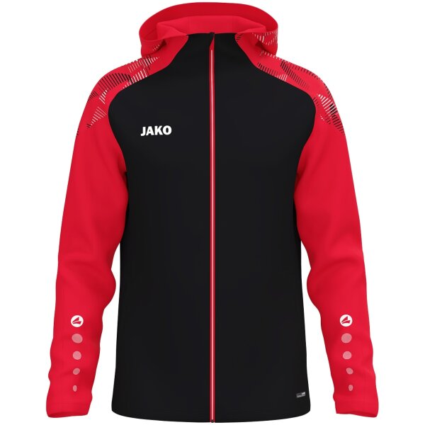JAKO Kapuzenjacke Sonic black/red (6826_812)