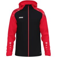 JAKO Kapuzenjacke Sonic black/red (6826_812)