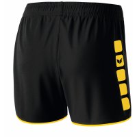 ERIMA 5-CUBES Shorts DONNA black/yellow (615510)