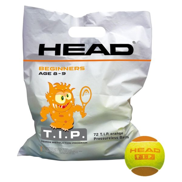 HEAD T.I.P BALLS Orange Polybag mit 72 Bällen - 50% / A8-9 (578270)