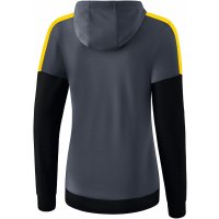 ERIMA Squad Trainingsjacke mit Kapuze DAMEN slate grey/black/yellow (1032060)